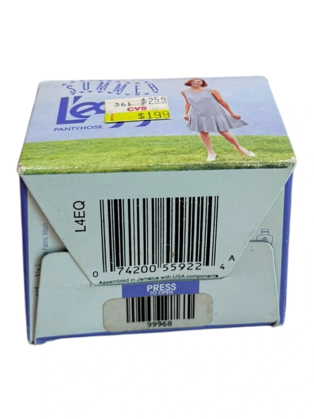 1994 Summer L’eggs Control Top  pantyhose Dove Size Q 11902 NOS